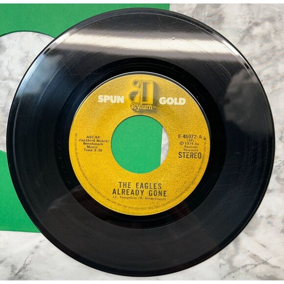 The Eagles Tequila Sunrise / Already Gone 45 Vinyl 70s Classic Rock Asylum 45072 - Picture 6 of 6